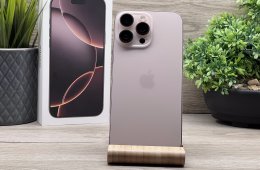Hibátlan iPhone 16 Pro Max Desert Titanium 512GB 2 ÉV Garanciával 93%