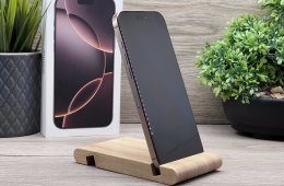 Hibátlan iPhone 16 Pro Max Desert Titanium 512GB 2 ÉV Garanciával 93%