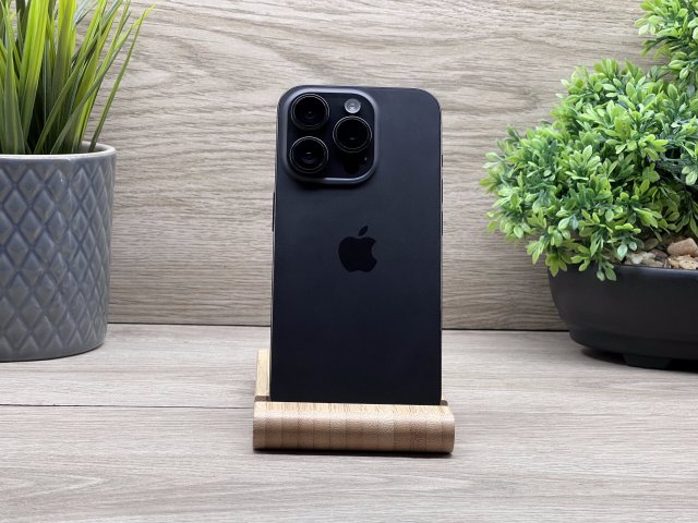 iPhone 15 Pro Black Titanium 128GB 2 ÉV Garanciával 100%