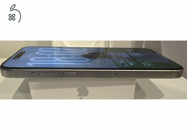 Apple iPhone 15 Pro Max 256GB fehér titán Újszerű  + PITAKA tok