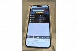 Apple iPhone 15 Pro Max 256GB fehér titán Újszerű  + PITAKA tok
