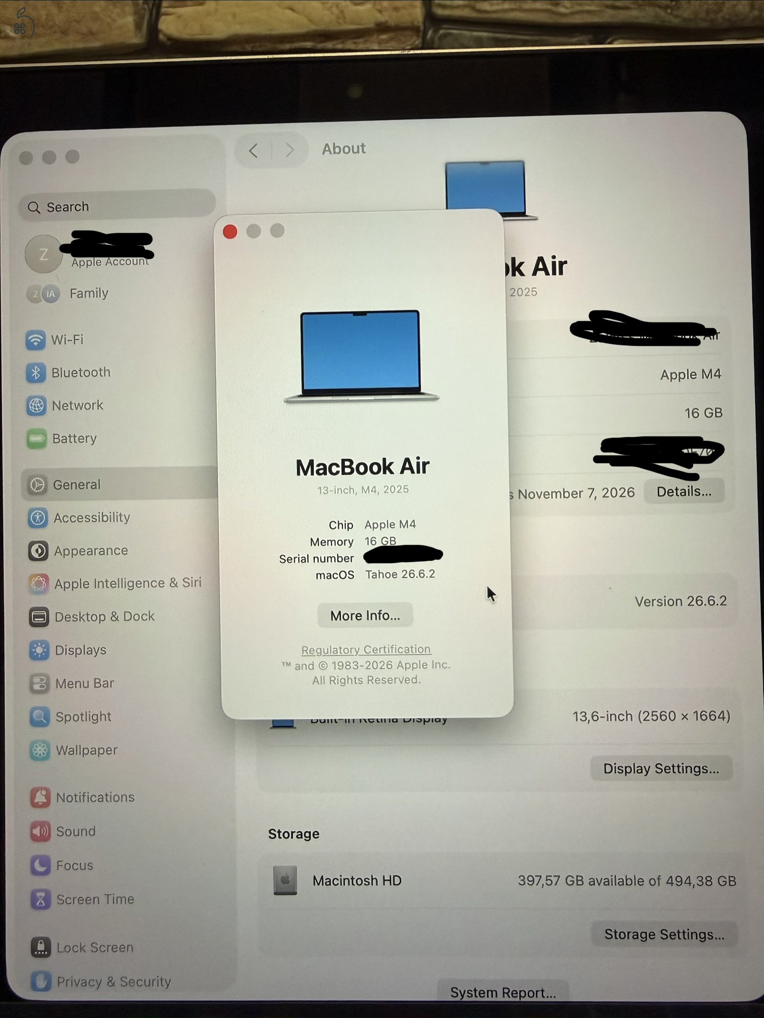 MacBook Air M4 (2025), 512 GB, Silver ( 2028-ig érvényes Cseregarancia)