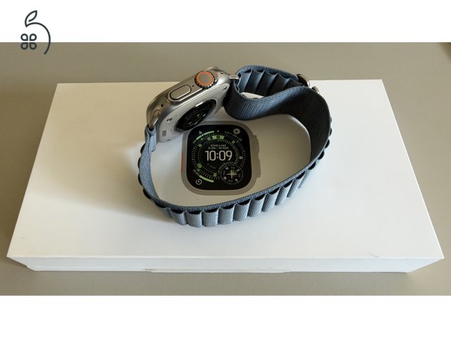 Apple Watch Ultra 3 Natural Titanium, 3 év gar., 100% akku, makulátlan állapot