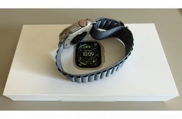 Apple Watch Ultra 3 Natural Titanium, 3 év gar., 100% akku, makulátlan állapot