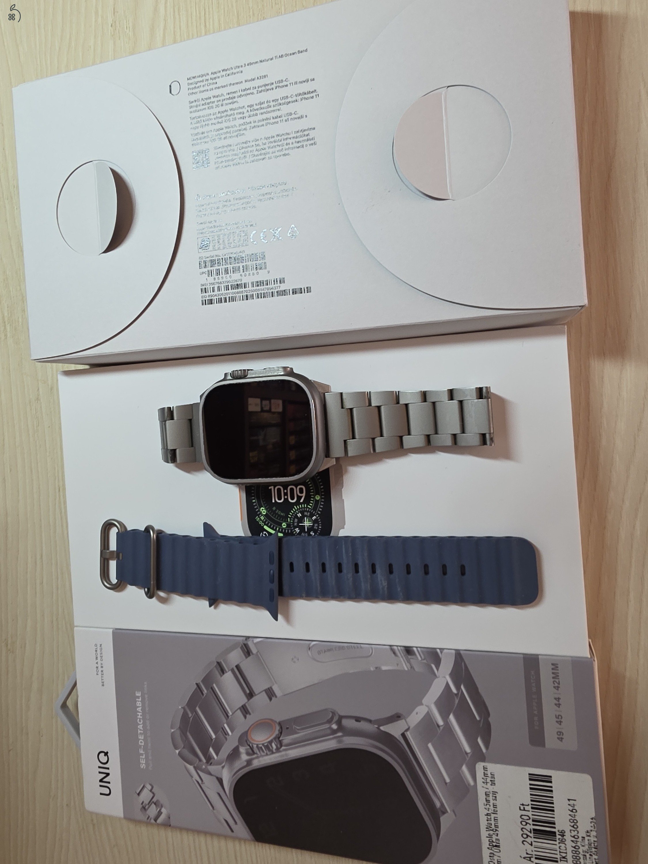 Apple Watch ultra 3 , tartozékaival 25 hónap garanciával eladó .