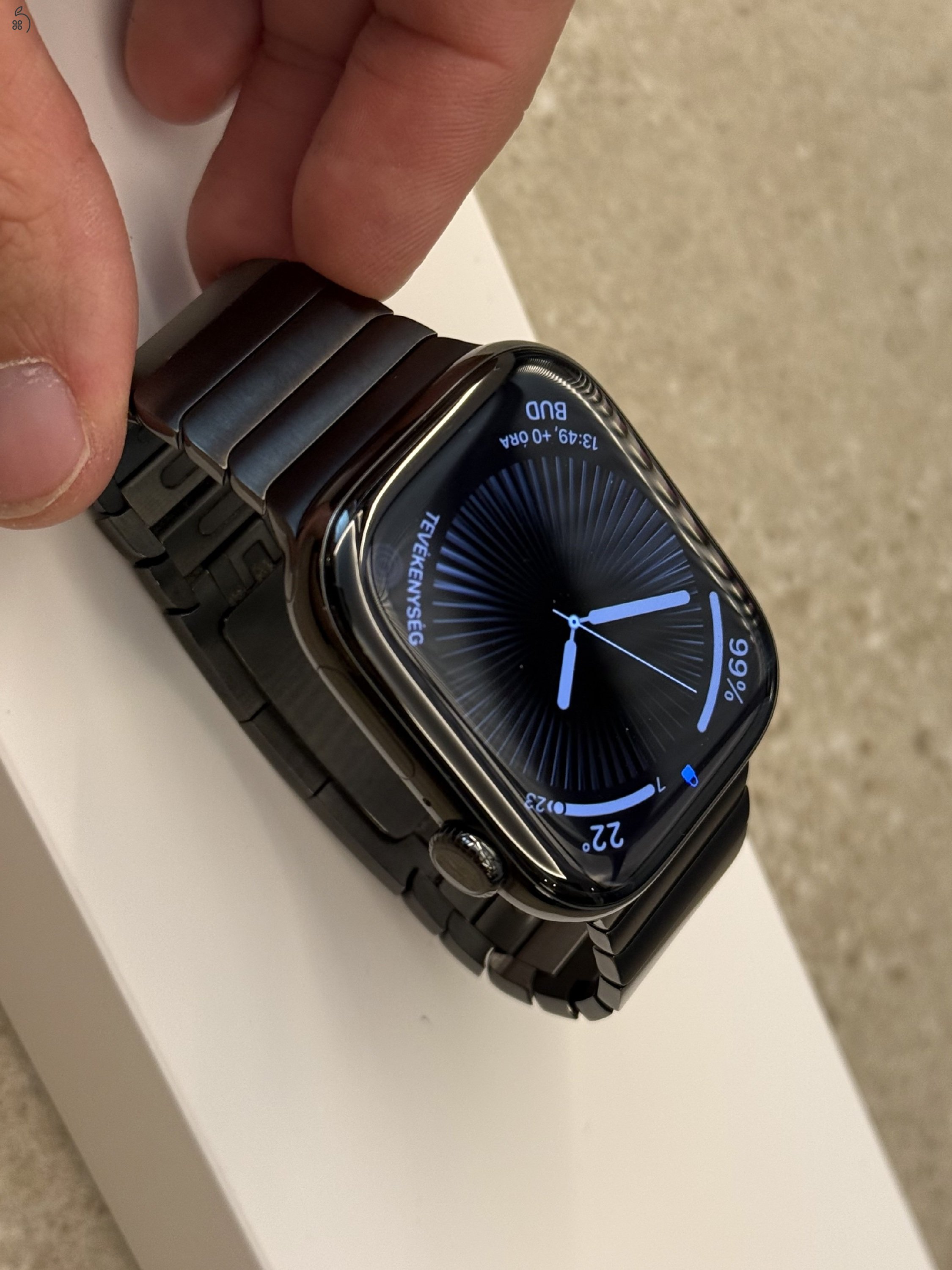 Apple Watch Series 10 46 mm Slate titan és eredeti Link bracelet Slate titan, teljes doboz