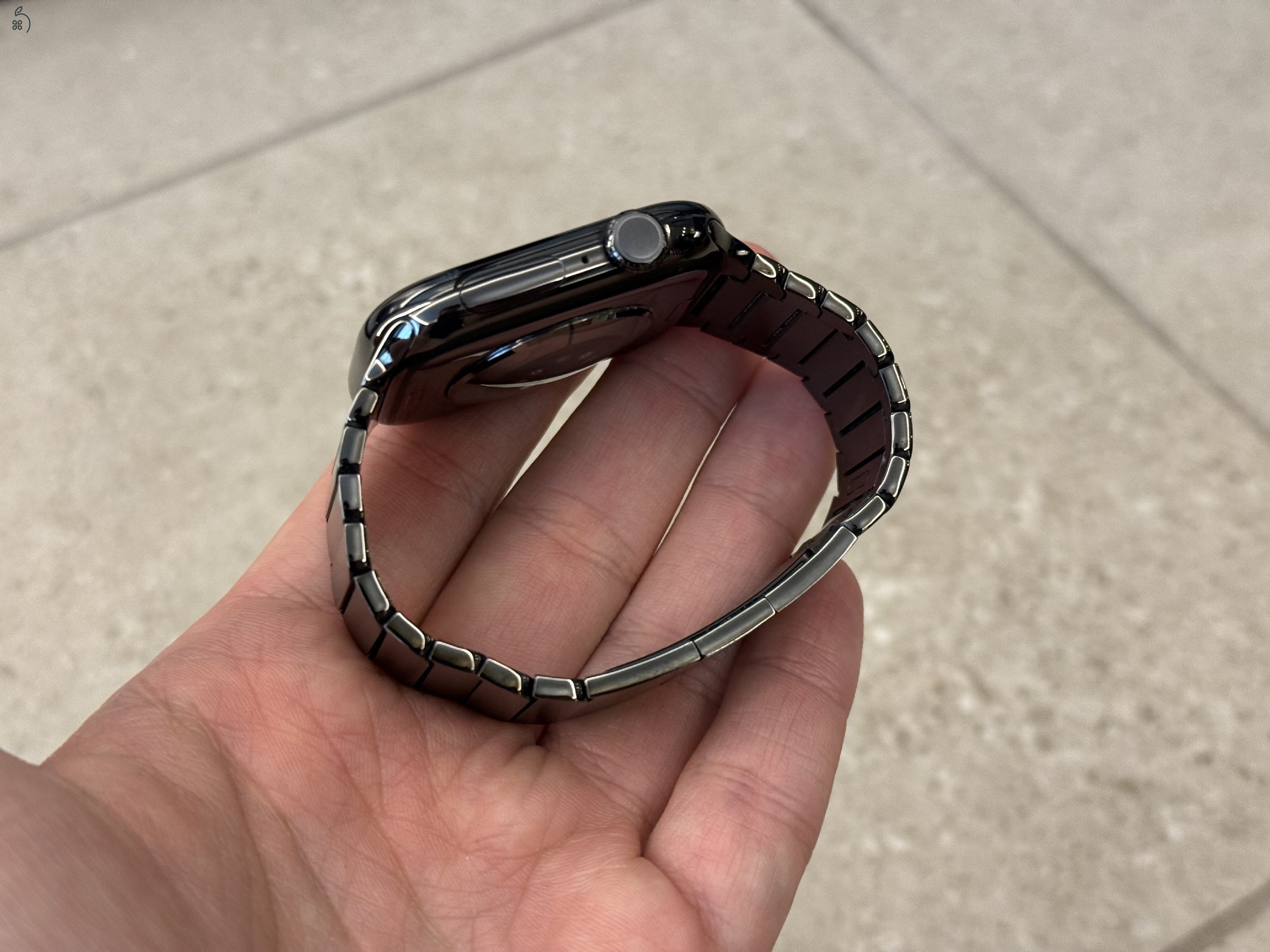Apple Watch Series 10 46 mm Slate titan és eredeti Link bracelet Slate titan, teljes doboz