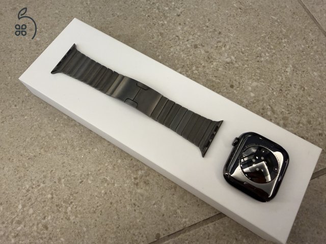 Apple Watch Series 10 46 mm Slate titan és eredeti Link bracelet Slate titan, teljes doboz