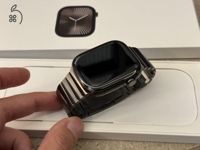 Apple Watch Series 10 46 mm Slate titan és eredeti Link bracelet Slate titan, teljes doboz