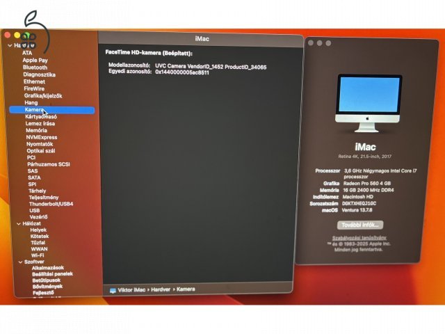 Apple iMac Retina 4K 21,5” 2017 Core i7/1 TB/16 GB Ram/Radeon Pro 560/Trackpad