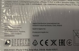 Bontatlan kék iPhone 17 Pro 256 GB eladó