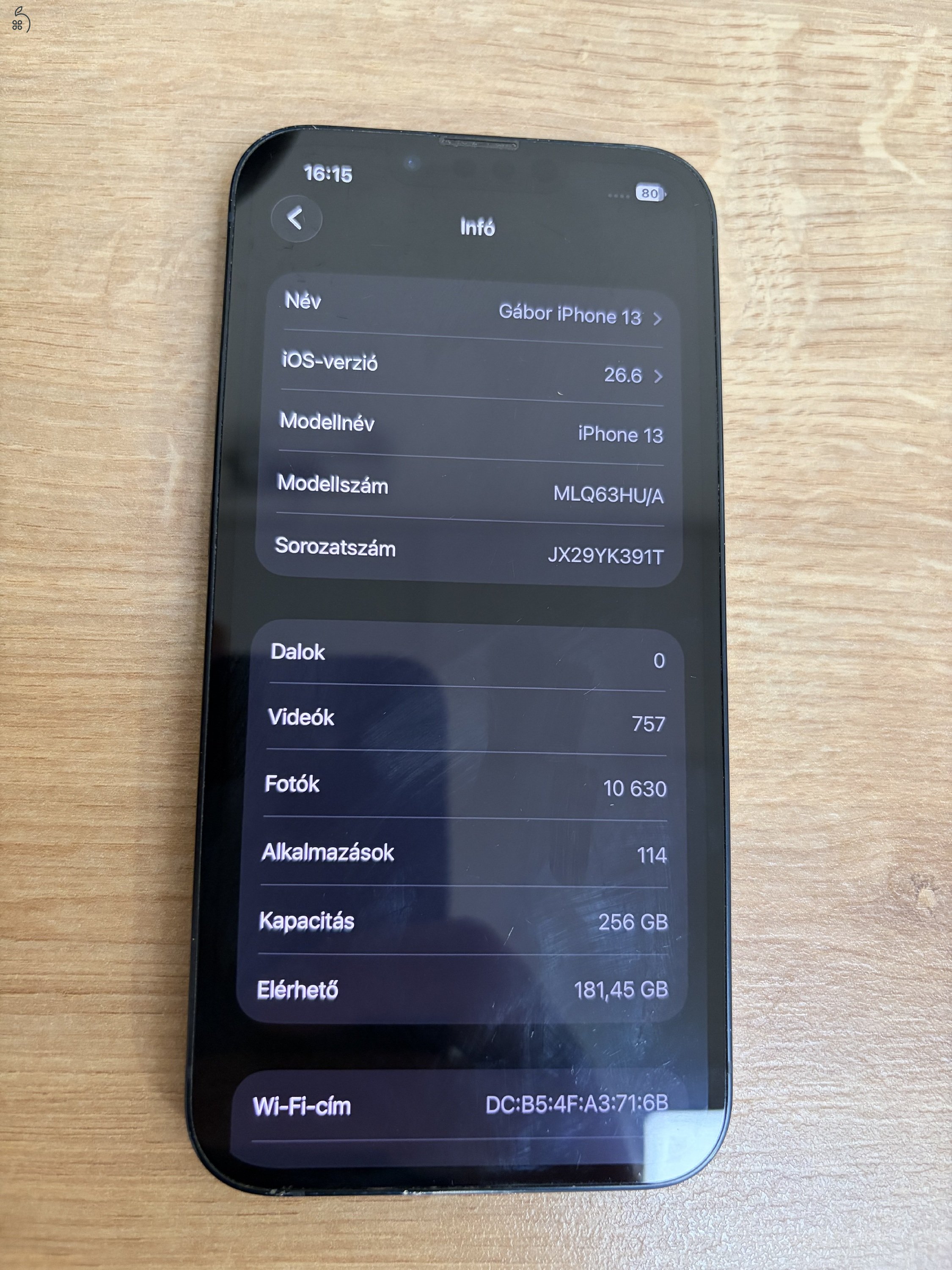 Iphone 13 256GB (One hálózatfüggő)