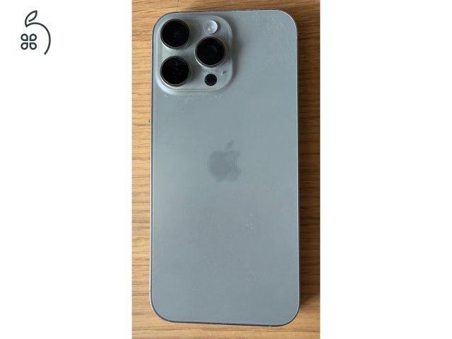 iPhone 16 Pro Max 256GB Natúr Titán újszerű állapotban, garanciával