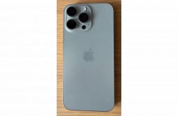 iPhone 16 Pro Max 256GB Natúr Titán újszerű állapotban, garanciával