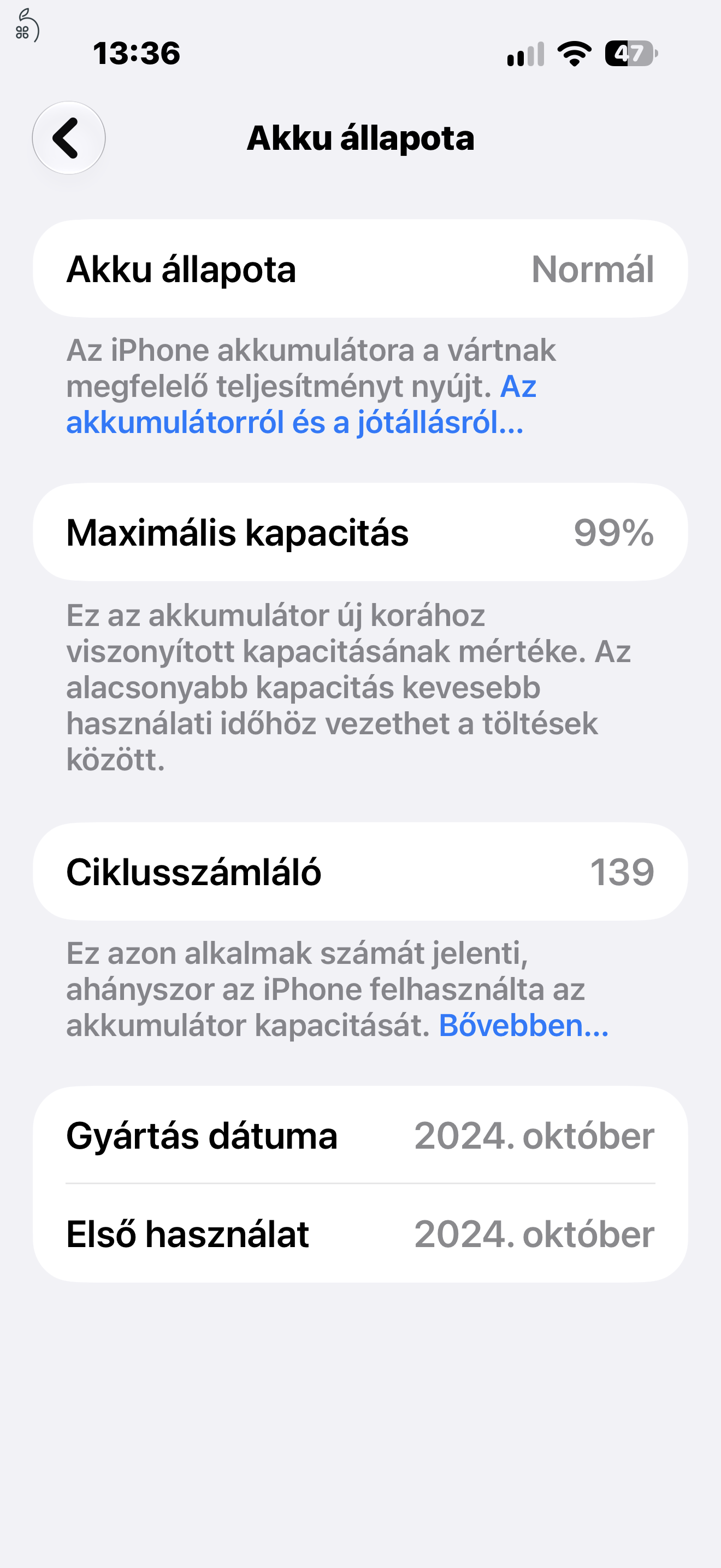 iPhone 16 Pro Max 256GB Natúr Titán újszerű állapotban, garanciával