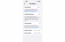 iPhone 16 Pro Max 256GB Natúr Titán újszerű állapotban, garanciával