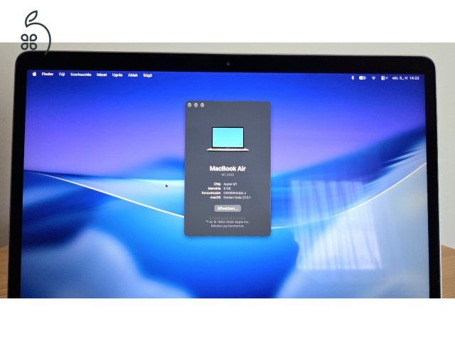 Apple MacBook Air M1 (2020) | 8/256GB | Magyar bill., gyári doboz, megkímélt állapot