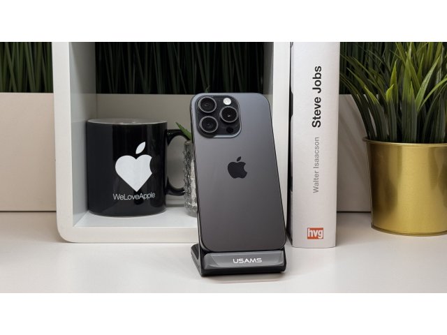 iPhone 15 Pro, 256GB, Fekete, Számla, 2 Év Garancia