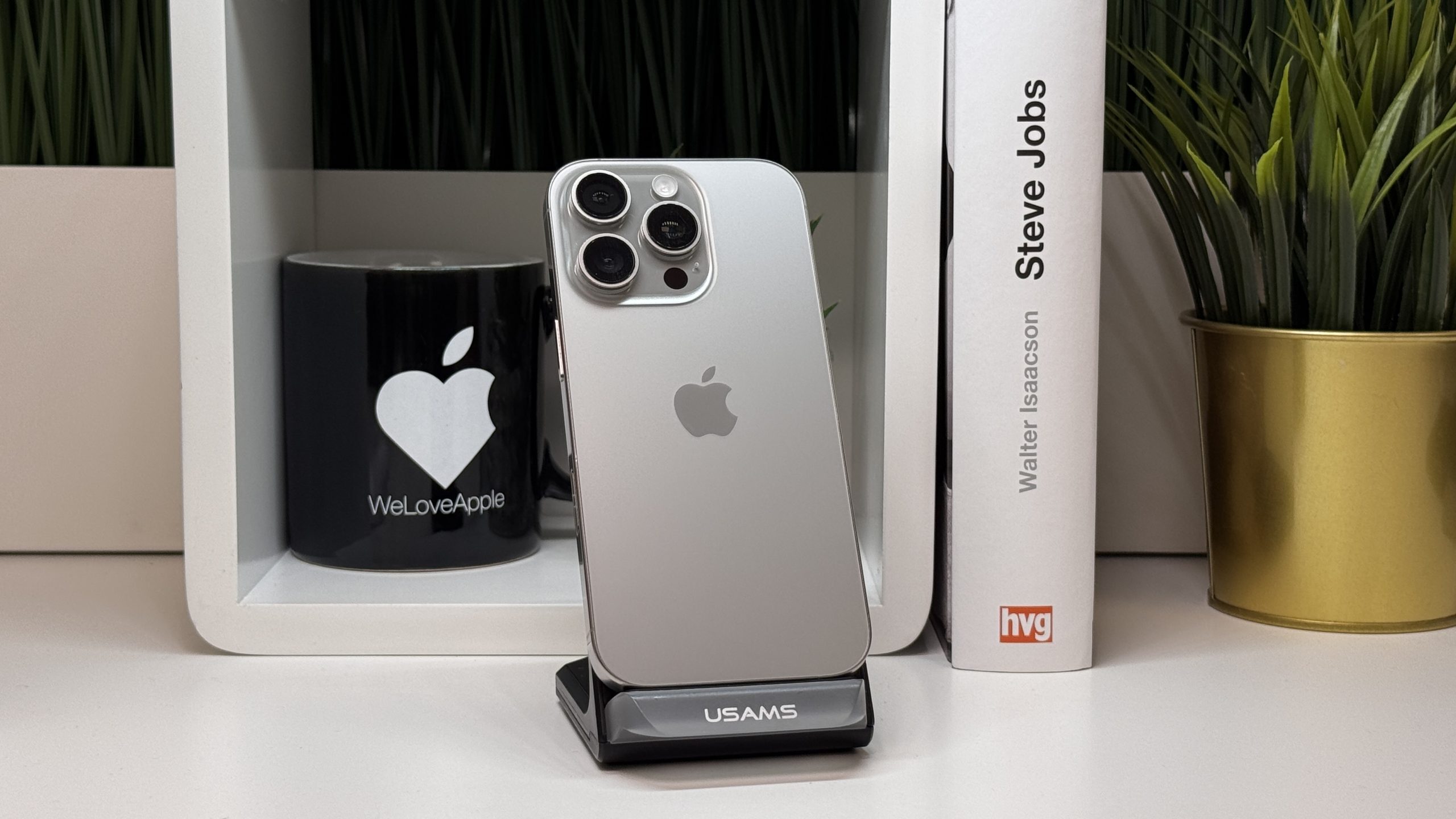 iPhone 16 Pro, 128GB, Natúr Titán, Számla, 2 Év Garancia