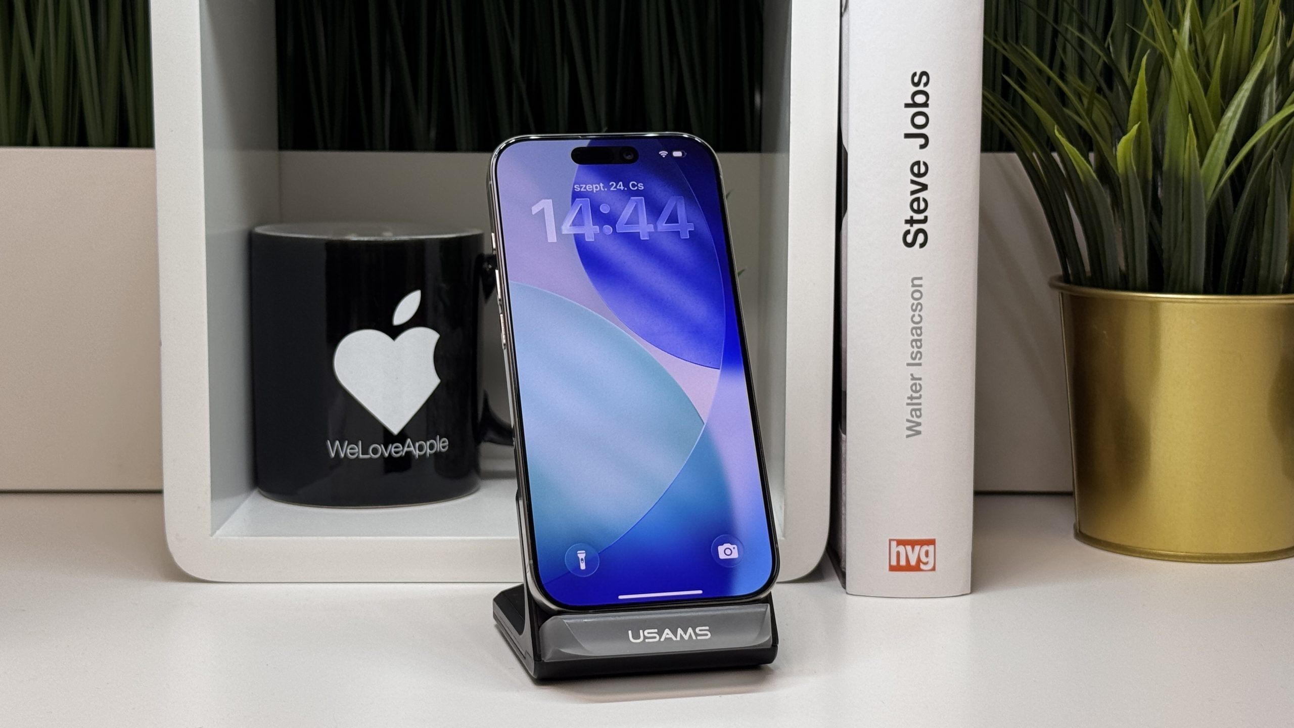 iPhone 16 Pro, 128GB, Natúr Titán, Számla, 2 Év Garancia