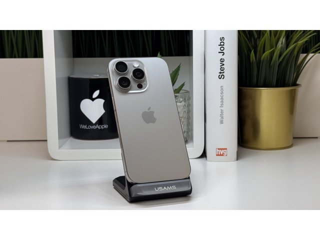 iPhone 16 Pro 1TB, Fehér Titán, Független, Számla, 2 Év Garancia, 91%