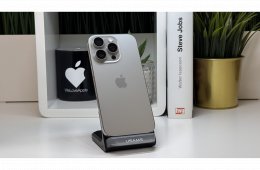 iPhone 16 Pro 1TB, Fehér Titán, Független, Számla, 2 Év Garancia, 91%