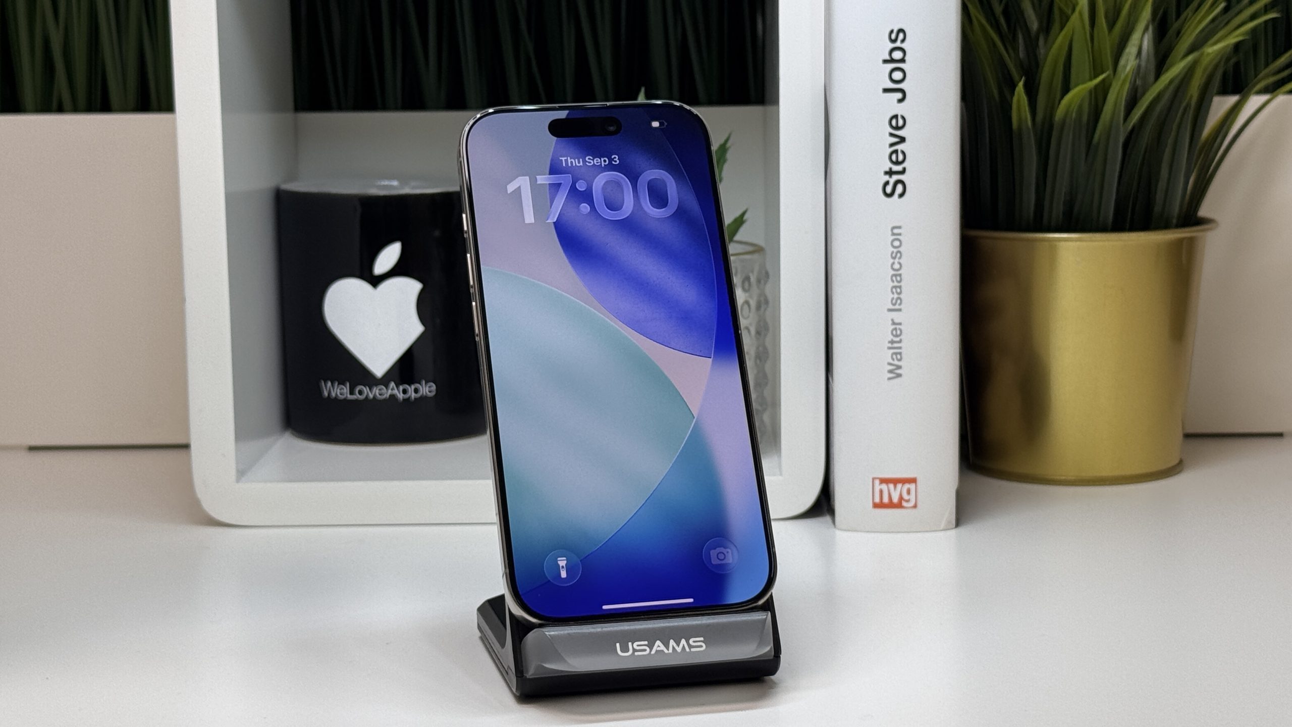 iPhone 16 Pro 1TB, Fehér Titán, Független, Számla, 2 Év Garancia, 91%