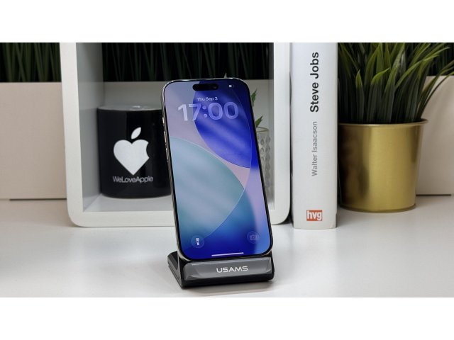 iPhone 16 Pro 1TB, Fehér Titán, Független, Számla, 2 Év Garancia, 91%