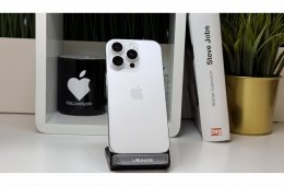 iPhone 16 Pro 1TB, Fehér Titán, Független, Számla, 2 Év Garancia, 88%