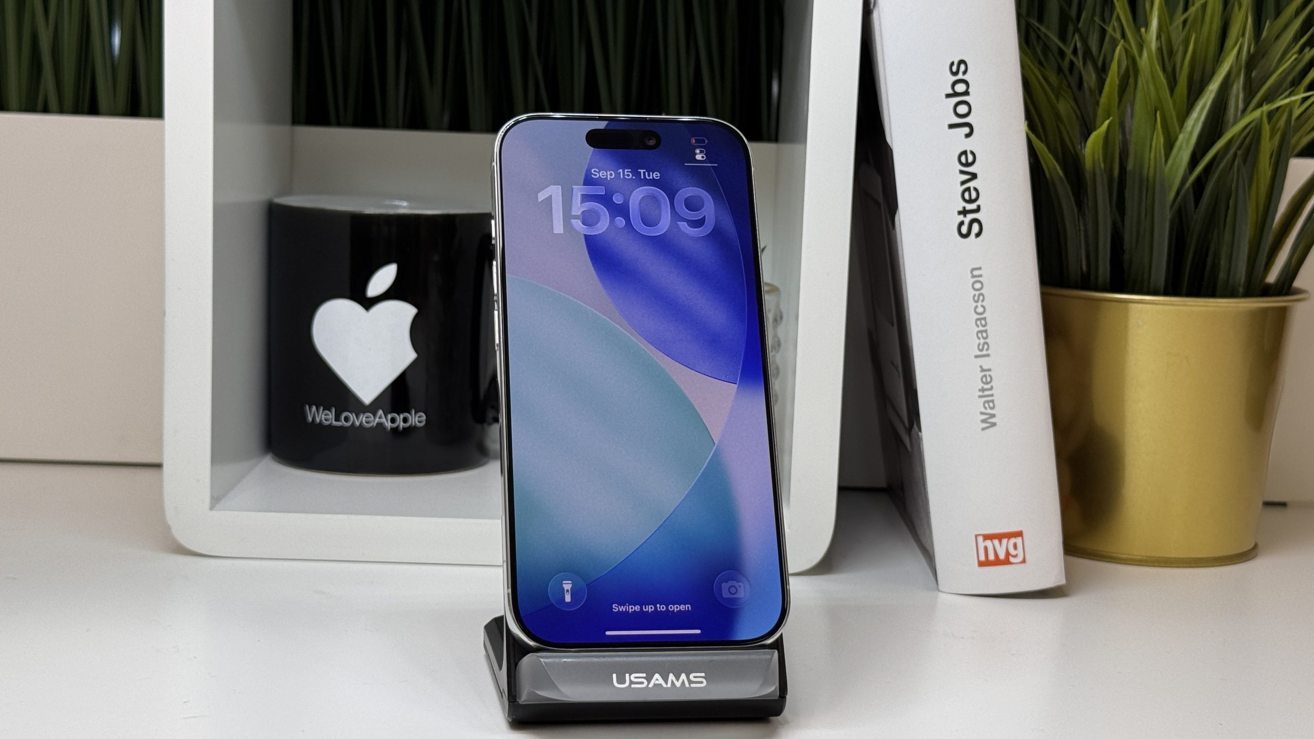 iPhone 16 Pro 1TB, Fehér Titán, Független, Számla, 2 Év Garancia, 88%