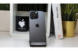 iPhone 16 Pro 1TB, Fekete Titán, Független, Számla, 2 Év Garancia, 90%