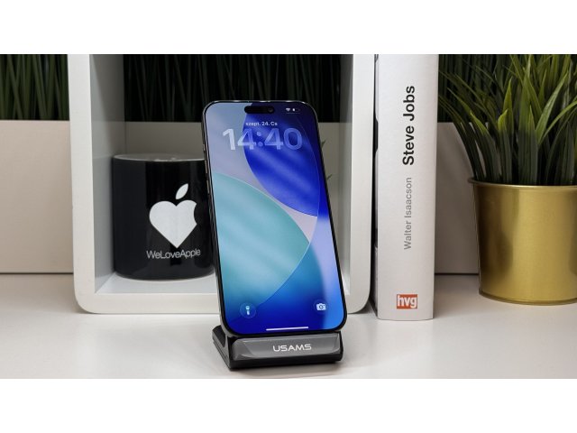 iPhone 16 Pro Max 1TB, Fekete Titán, Független, Számla, 2 Év Garancia, 92%