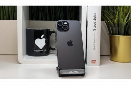 iPhone 15 128GB, Fekete, Független, Számla, 2 Év Garancia, 100%