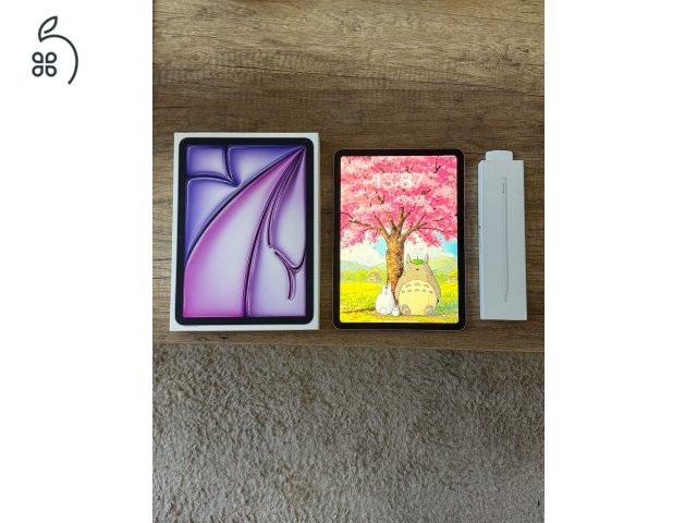 Eladó egy Apple iPad Air M4 11” 128 GB, hozzá tartozó Apple Pencil Pro-val együtt