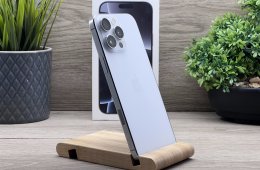 Hibátlan iPhone 16 Pro Max White Titanium 256GB 2 ÉV Garanciával