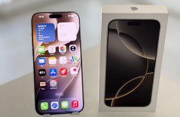 iPhone 16 Pro Max 256GB Független Újszerű/1 hónap gar./Akku 91%/p5050