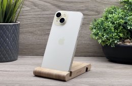 iPhone 15 Yellow 128GB 2 ÉV Garanciával Számlával Aksi 100%
