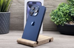 iPhone 15 Pro Blue Titanium 128GB 2 ÉV Garanciával Számlával Aksi 100%