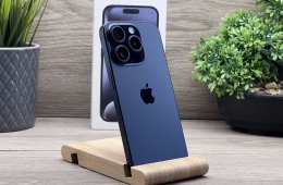 iPhone 15 Pro Blue Titanium 128GB 2 ÉV Garanciával Számlával Aksi 100%