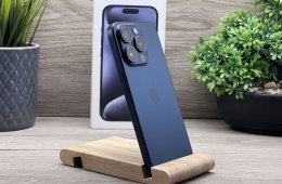 iPhone 15 Pro Blue Titanium 128GB 2 ÉV Garanciával Számlával Aksi 100%