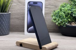 iPhone 15 Pro Blue Titanium 128GB 2 ÉV Garanciával Számlával Aksi 100%