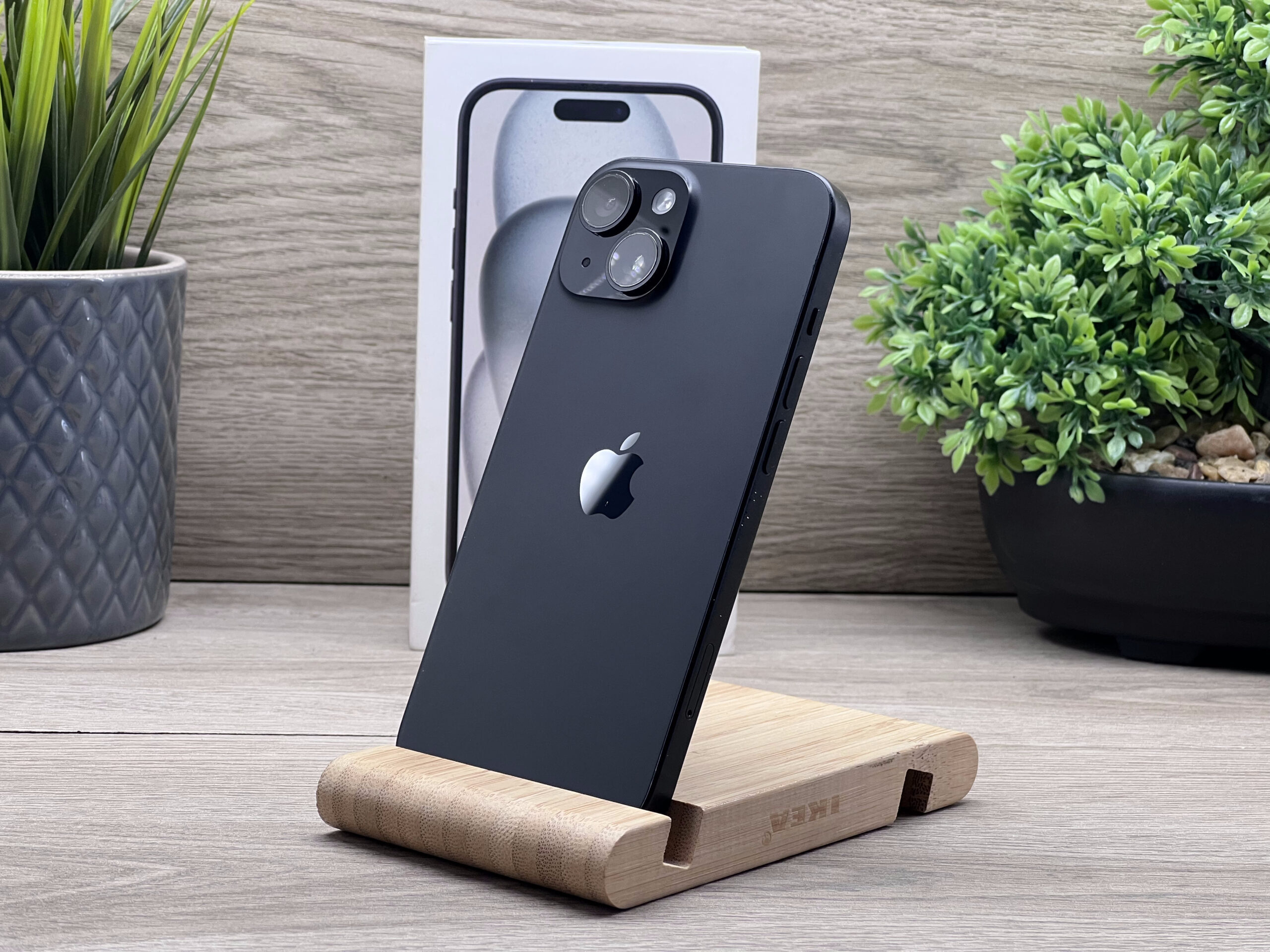iPhone 15 Black 128GB 2 ÉV Garanciával Számlával