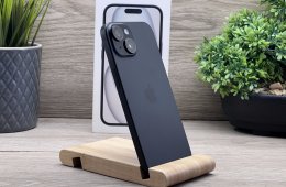 iPhone 15 Black 128GB 2 ÉV Garanciával Számlával