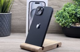 iPhone 15 Black 128GB 2 ÉV Garanciával Számlával