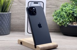iPhone 15 Black 128GB 2 ÉV Garanciával Számlával