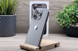 Hibátlan iPhone 15 Pro Natural Titanium 128GB 2 ÉV Garanciával Számlával