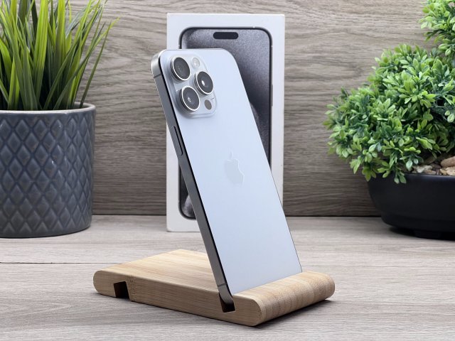 iPhone 15 Pro Max White Titanium 256GB 2 ÉV Garanciával Számlával
