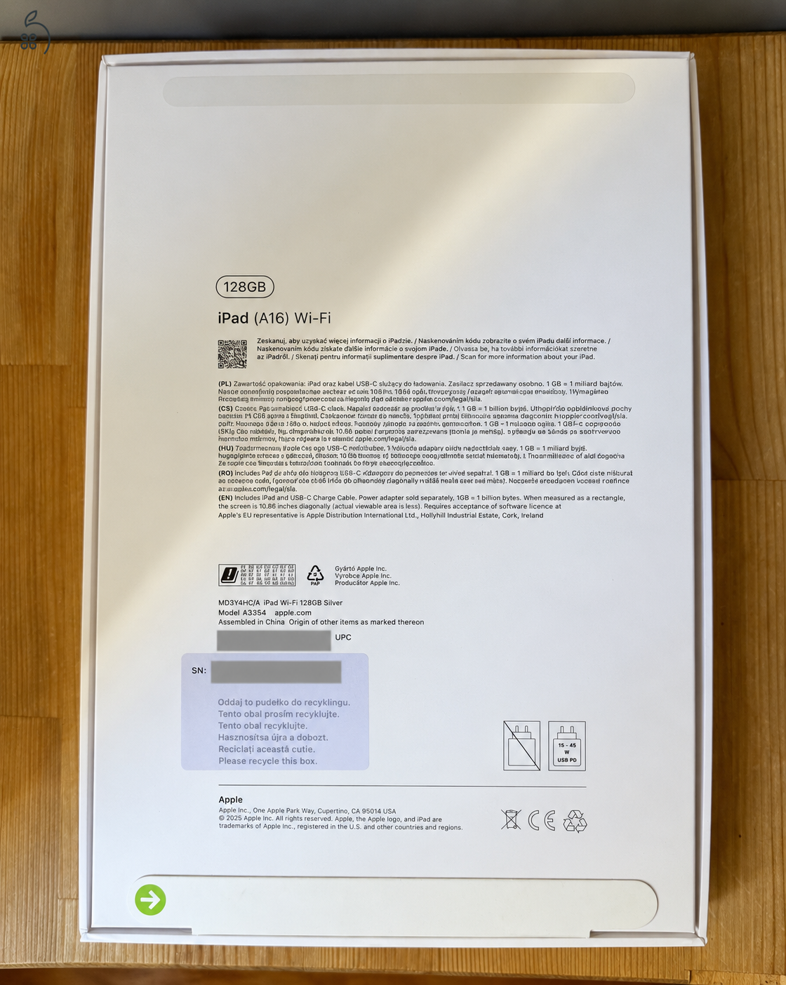 iPad Pro 12,9 3. gen 64GB Cellular Silver 94% akku, 115 ciklus
