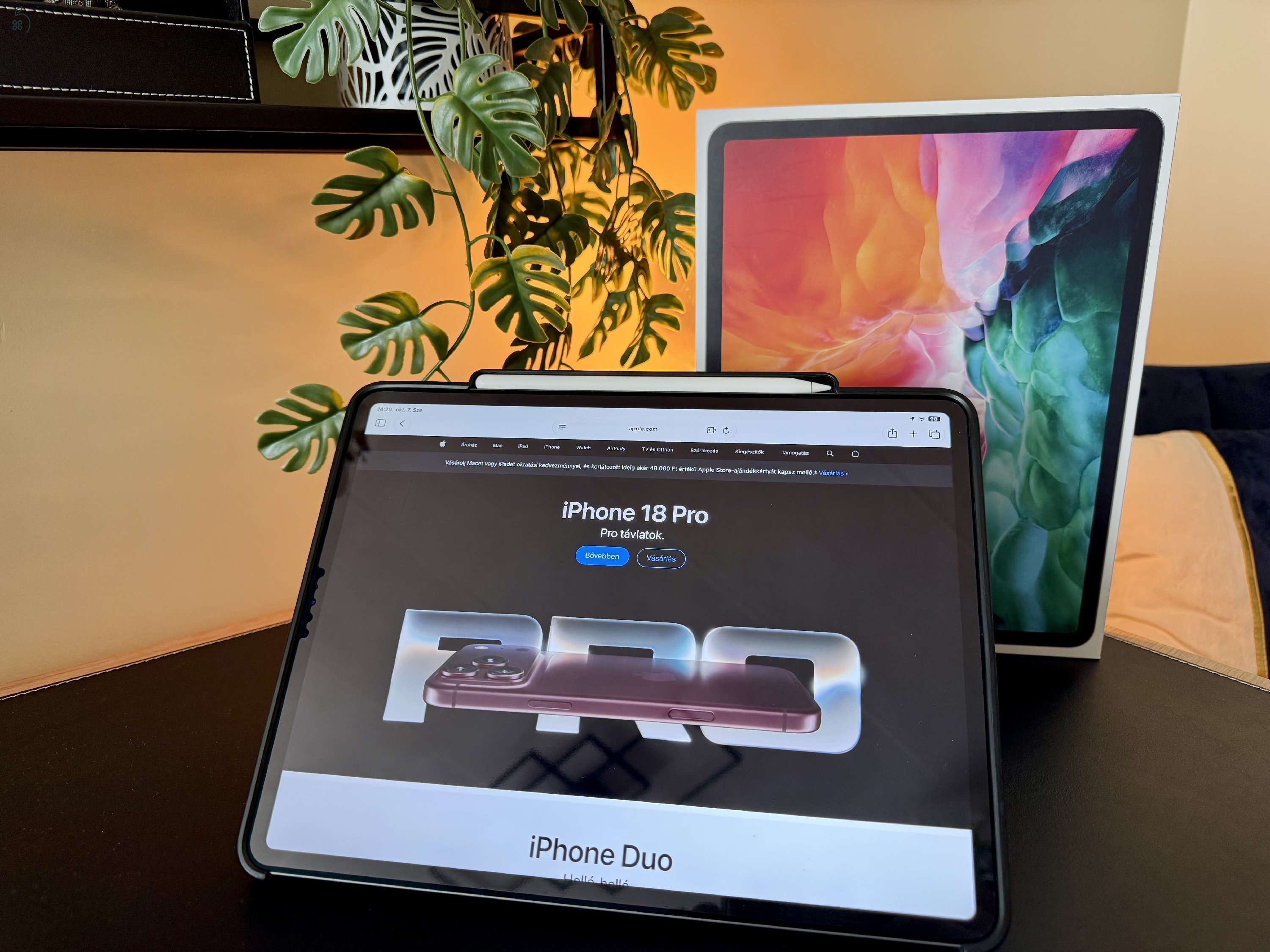 iPad Pro 12.9 (4. generáció), 512 GB, Wi-Fi + Cellular + Apple Pencil 2