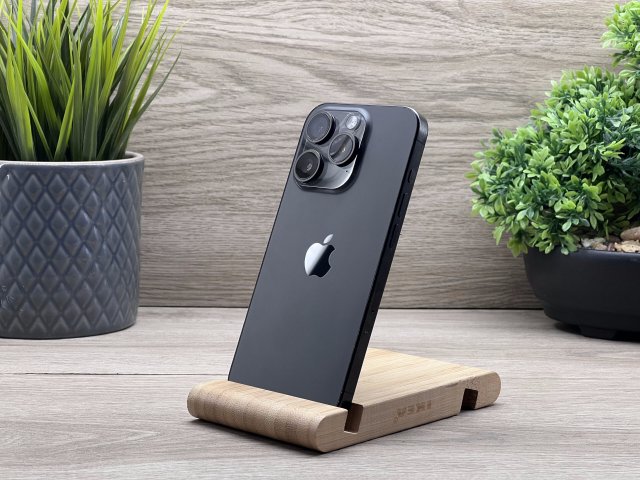 Hibátlan iPhone 15 Pro Black Titanium 128GB 2 ÉV Garanciával Számlával Aksi 100%